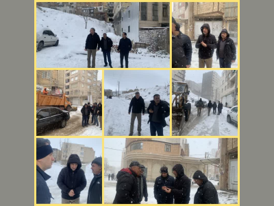 تلاش نیروهای شهرداری جهت تسهیل در رفت و آمد شهروندان؛
حضور معاون عمرانی استانداری و سرپرست شهرداری کرمانشاه در سطح شهر